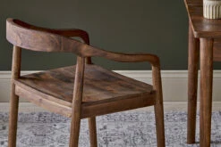 Anbu Acacia Dining Chair - Washed Walnut -furniture Sales Store AC15 4