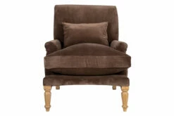 Nalla Velvet Armchair - Mocha 17 Nalla Velvet Armchair - Mocha -furniture Sales Store AC1701 WB