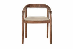 Anbu Acacia Upholstered Dining Chair - Washed Walnut 17 Anbu Acacia Upholstered Dining Chair - Washed Walnut -furniture Sales Store AC1801 WB