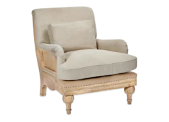 Abe Deconstructed Linen Armchair - Stone -furniture Sales Store AC6801 WB