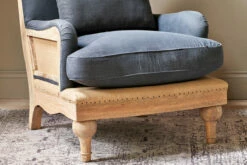 Abe Deconstructed Linen Armchair - Charcoal 13 Abe Deconstructed Linen Armchair - Charcoal -furniture Sales Store AC69 3