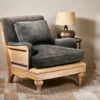 Abe Deconstructed Velvet Armchair - Moss 1 Abe Deconstructed Velvet Armchair - Moss -furniture Sales Store AC79 1