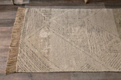 Anaisha Cotton & Jute Rug - Natural & Grey -furniture Sales Store AR22 3