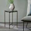 Aluva Glass Side Table - Clear & Antique Brass 2 Aluva Glass Side Table - Clear & Antique Brass -furniture Sales Store AT14 1