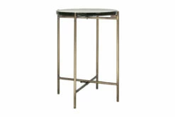 Aluva Glass Side Table - Clear & Antique Brass 13 Aluva Glass Side Table - Clear & Antique Brass -furniture Sales Store AT1402 WB