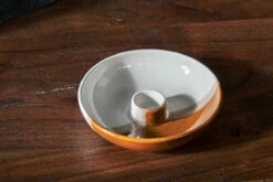 Candra Ceramic Candle Holder - Off White & Terracotta 8 Candra Ceramic Candle Holder - Off White & Terracotta -furniture Sales Store CH01 3