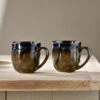 Cali Mugs - Earth Blue (Set Of 2) 2 Cali Mugs - Earth Blue (Set Of 2) -furniture Sales Store CM01 1