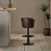 Deshan Leather Bar Stool 2 Deshan Leather Bar Stool -furniture Sales Store DS50 1