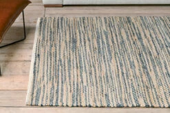 Faiyaz Jute Rug - Natural & Dark Blue 14 Faiyaz Jute Rug - Natural & Dark Blue -furniture Sales Store FR01 3