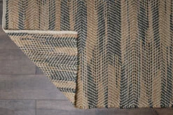 Faiyaz Jute Rug - Natural & Dark Blue 19 Faiyaz Jute Rug - Natural & Dark Blue -furniture Sales Store FR01 8