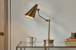 Idhant Task Table Lamp - Antique Brass