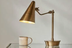 Idhant Task Table Lamp - Antique Brass 9 Idhant Task Table Lamp - Antique Brass -furniture Sales Store IL10 3