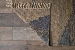 Juanita Recycled Wool & Cotton Rug - Natural & Dark Blue 15 Juanita Recycled Wool & Cotton Rug - Natural & Dark Blue -furniture Sales Store JR01 6