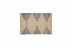 Juanita Recycled Wool & Cotton Rug - Natural & Dark Blue 17 Juanita Recycled Wool & Cotton Rug - Natural & Dark Blue -furniture Sales Store JR0101 WB