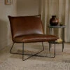 Kashvi Oversized Leather Lounger - Chocolate Brown -furniture Sales Store KL29 1