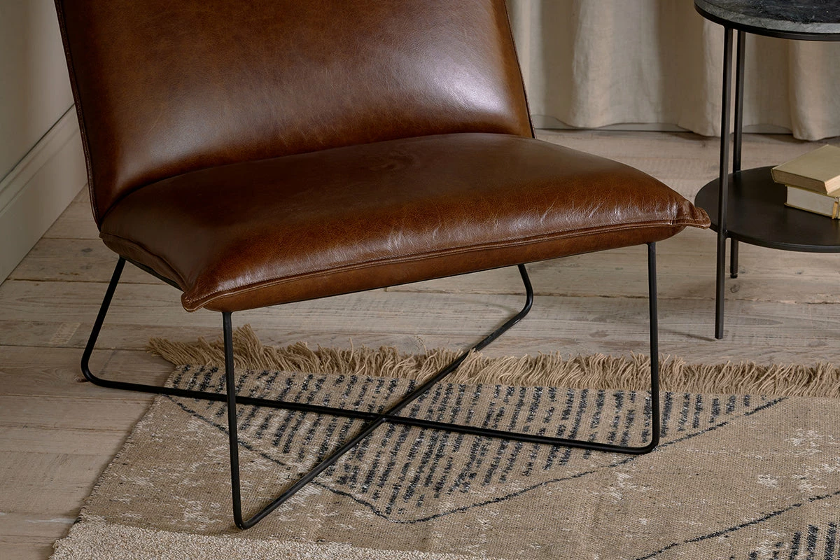 Kashvi Oversized Leather Lounger - Chocolate Brown 6 Kashvi Oversized Leather Lounger - Chocolate Brown - Image 4