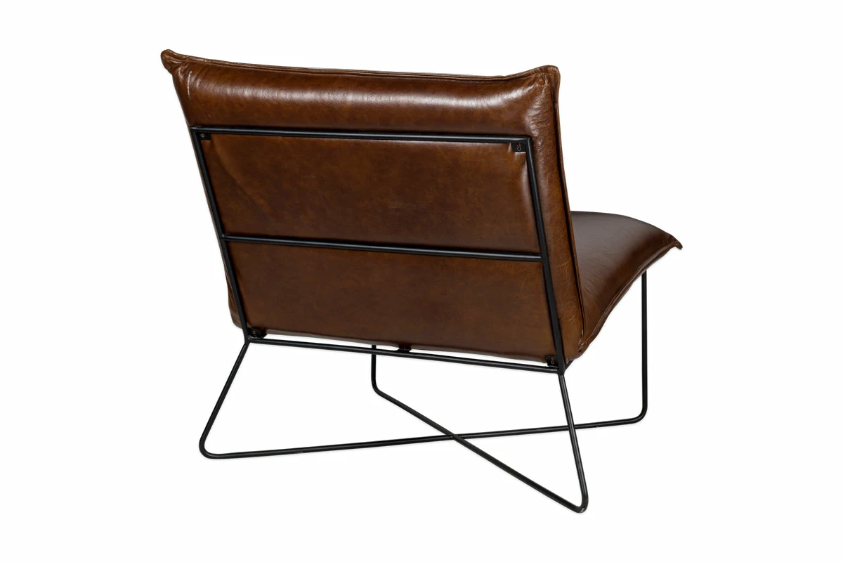 Kashvi Oversized Leather Lounger - Chocolate Brown 11 Kashvi Oversized Leather Lounger - Chocolate Brown - Image 9