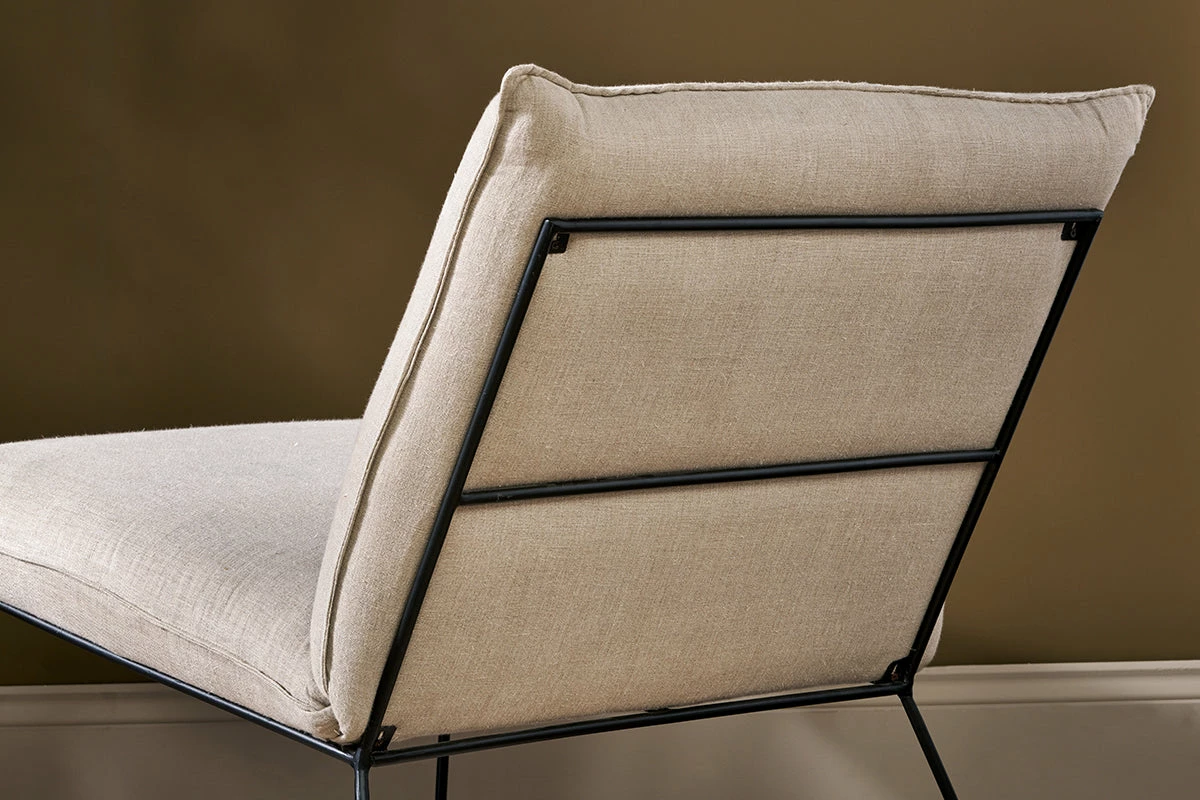 Kashvi Oversized Linen Lounger - Natural 5 Kashvi Oversized Linen Lounger - Natural - Image 3