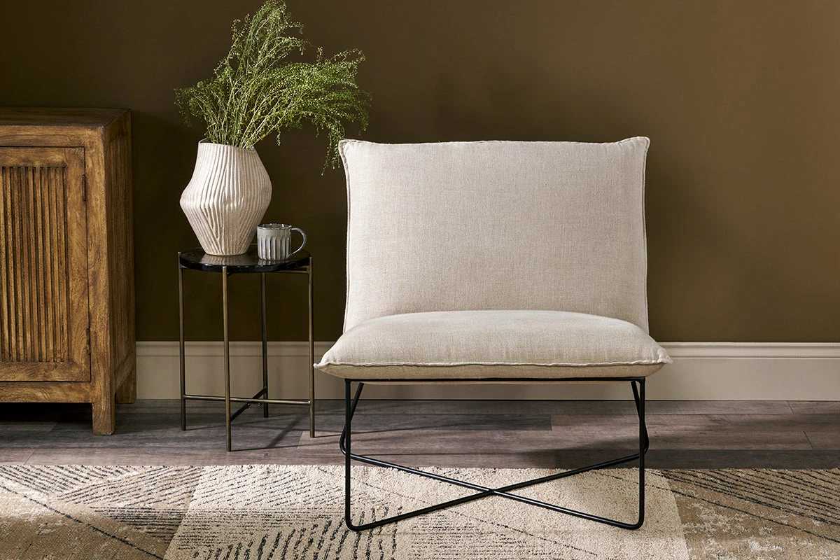 Kashvi Oversized Linen Lounger - Natural 7 Kashvi Oversized Linen Lounger - Natural - Image 5