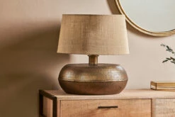 Lumbu Lamp - Antique Brass - Large -furniture Sales Store LL34 4