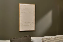 Larisa Cotton & Mango Wood Wall Art - Natural