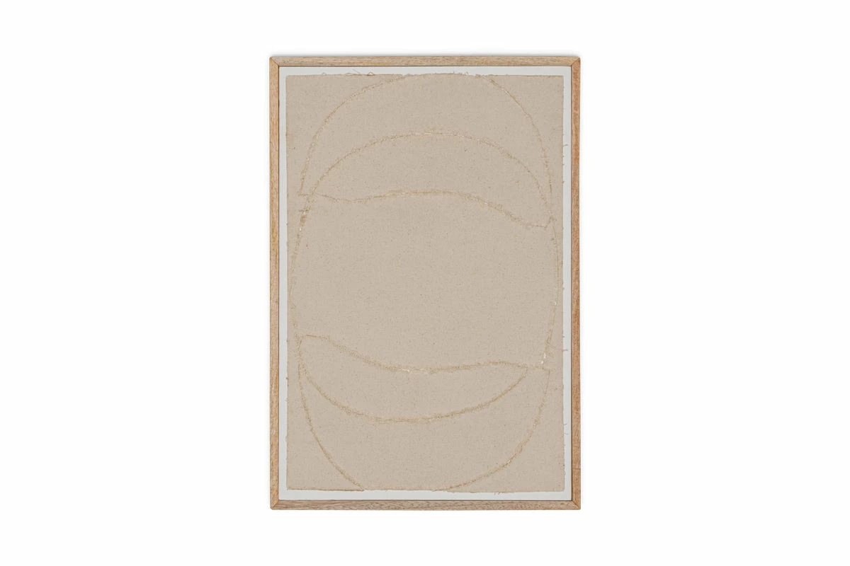 Larisa Cotton & Mango Wood Wall Art - Natural 5 Larisa Cotton & Mango Wood Wall Art - Natural - Image 3