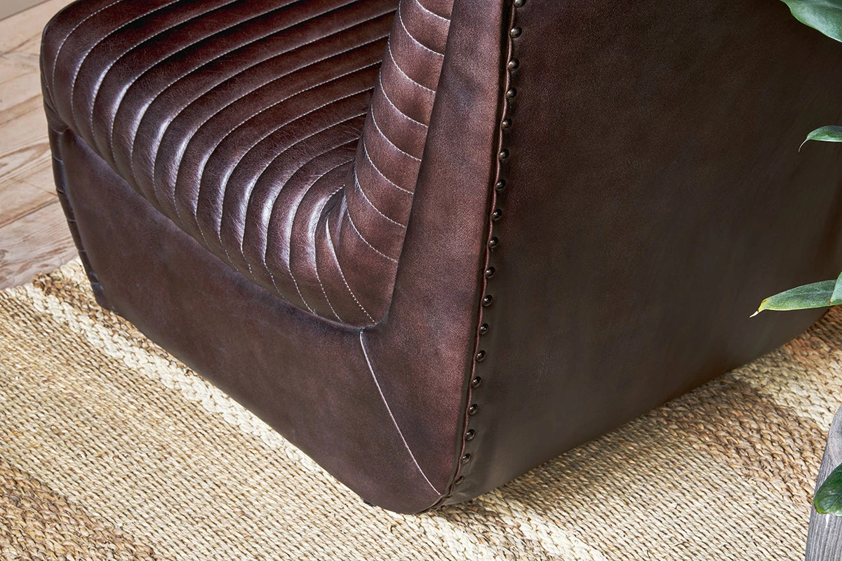 Navya Ribbed Leather Chair 6 Navya Ribbed Leather Chair - Image 4