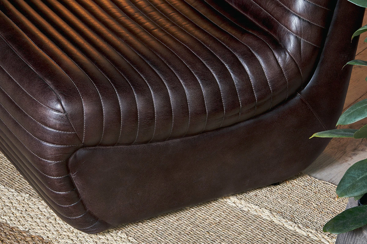 Navya Ribbed Leather Chair 7 Navya Ribbed Leather Chair - Image 5
