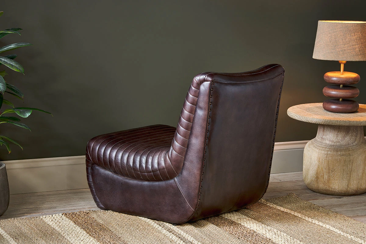 Navya Ribbed Leather Chair 8 Navya Ribbed Leather Chair - Image 6