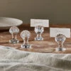 Nela Shell Placename Holders - Clear (Set Of 4) 2 Nela Shell Placename Holders - Clear (Set Of 4) -furniture Sales Store NH02 1