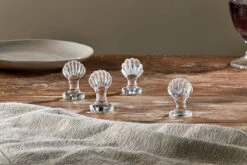 Nela Shell Placename Holders - Clear (Set Of 4) -furniture Sales Store NH02 2