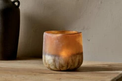 Ngolo Tealight Holder - Antiqued Amber -furniture Sales Store NL39 3