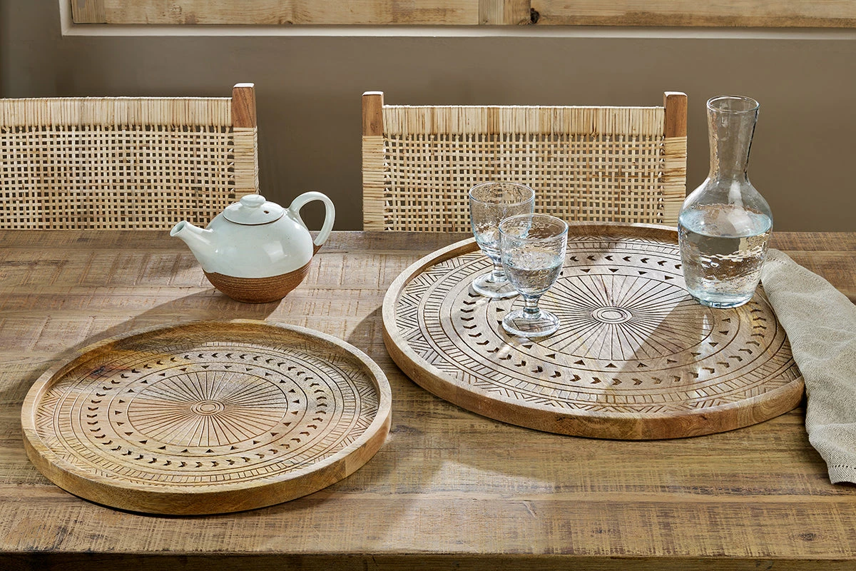 Namuna Mango Wood Tray 3 Namuna Mango Wood Tray