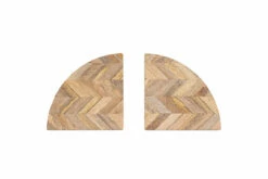 Oyvu Mango Wood Book Ends -furniture Sales Store OB0701 WB