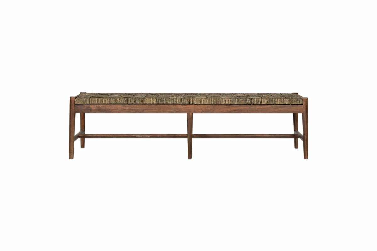 Raunak Acacia Woven Bench - Washed Walnut - Large 6 Raunak Acacia Woven Bench - Washed Walnut - Large - Image 4