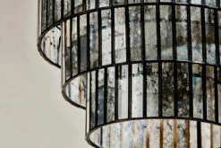 Shanaya Mottled Glass Chandelier - Antique Bronze 12 Shanaya Mottled Glass Chandelier - Antique Bronze -furniture Sales Store SC12 5