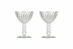 Santosa Champagne Glass - Clear (Set Of 2) -furniture Sales Store SG1301 WB