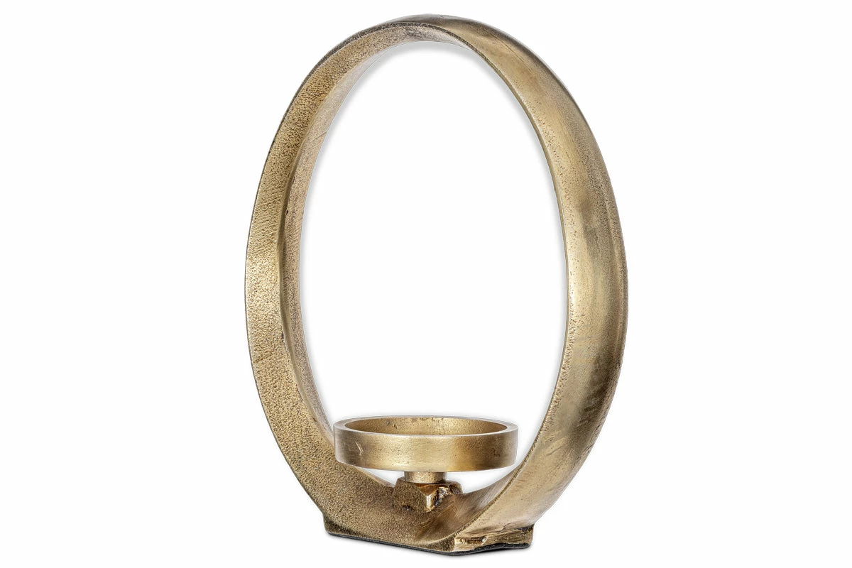 Saili Statement Candle Holder - Antique Brass 6 Saili Statement Candle Holder - Antique Brass - Image 4