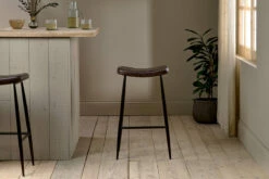 Samaira Leather Counter Stool -furniture Sales Store SS12 3