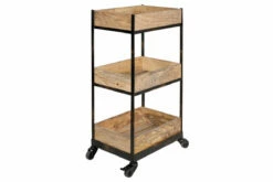 Soma Mango Wood Storage Trolley 15 Soma Mango Wood Storage Trolley -furniture Sales Store ST1103 WB