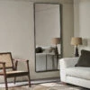 Taniya Full Length Iron Mirror - Antique Black -furniture Sales Store TM03 1