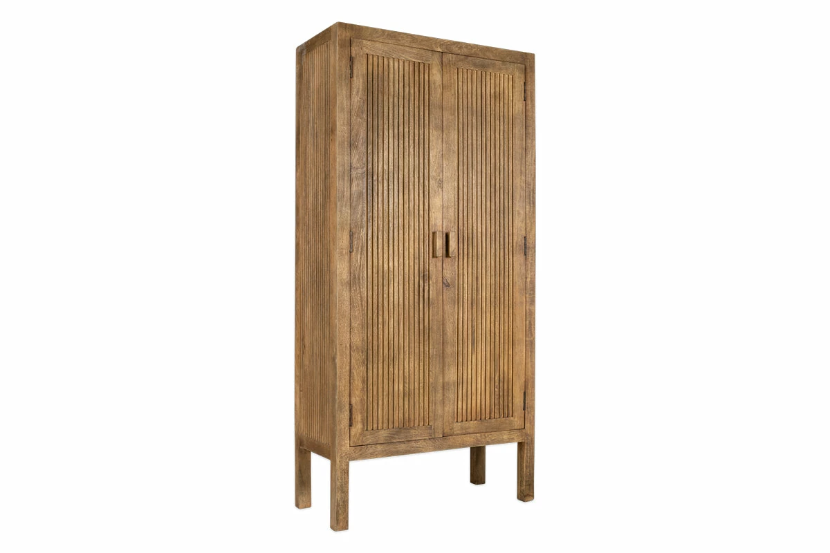 Yasha Reeded Mango Wood Cabinet 10 Yasha Reeded Mango Wood Cabinet - Image 8