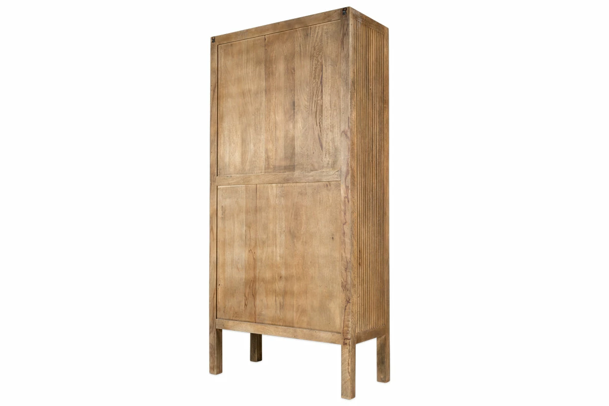 Yasha Reeded Mango Wood Cabinet 11 Yasha Reeded Mango Wood Cabinet - Image 9