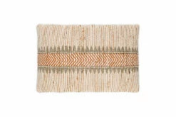 Zairya Jute & Cotton Cushion Cover - Natural & Rust - 60 X 40cm 9 Zairya Jute & Cotton Cushion Cover - Natural & Rust - 60 X 40cm -furniture Sales Store ZC0101 WB