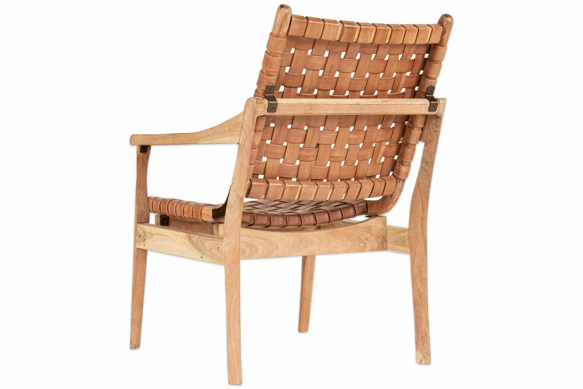 Adembi Woven Leather Armchair 12 Adembi Woven Leather Armchair - Image 10