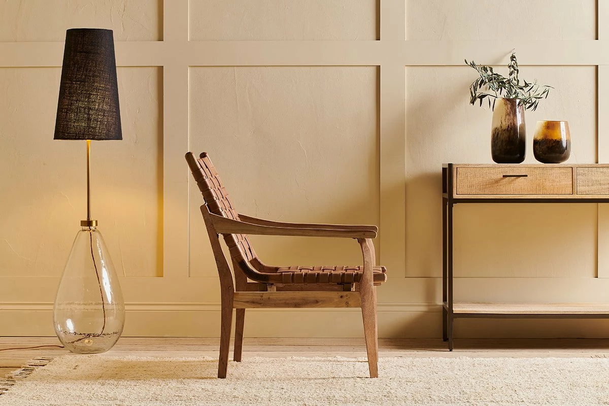 Adembi Woven Leather Armchair 4 Adembi Woven Leather Armchair - Image 2