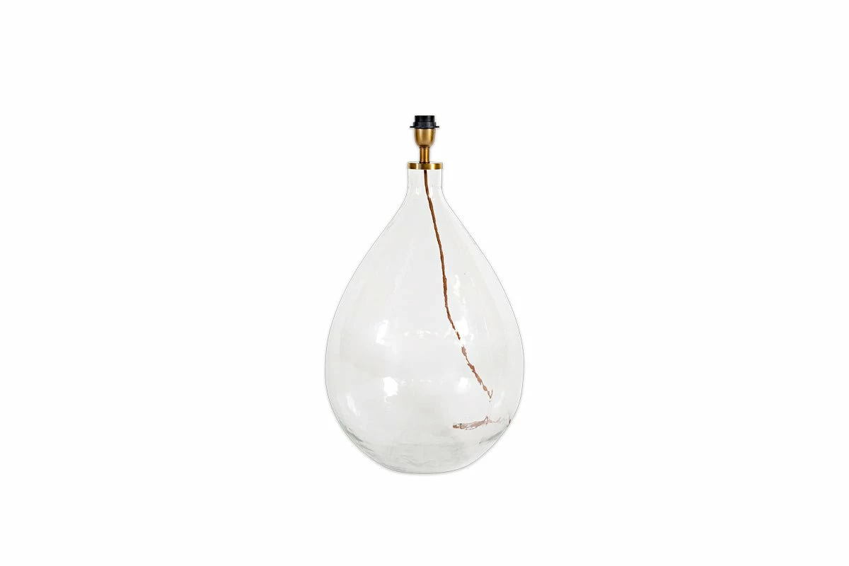 Agatha Recycled Glass Statement Table Lamp - Clear 8 Agatha Recycled Glass Statement Table Lamp - Clear - Image 6
