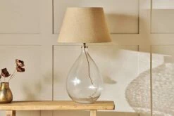 Agatha Recycled Glass Statement Table Lamp - Clear 12 Agatha Recycled Glass Statement Table Lamp - Clear -furniture Sales Store nkuku agatha recycled glass statement table lamp clear 5055672419099 32809462333616