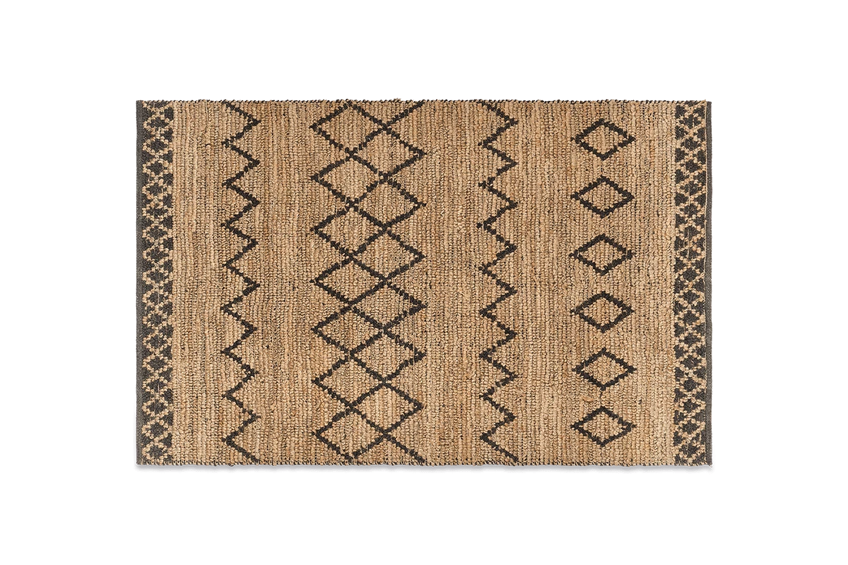 Ambara Jute Rug - Black & Natural - 150 X 240cm 6 Ambara Jute Rug - Black & Natural - 150 X 240cm - Image 4