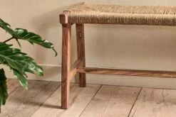 Amhara Acacia & Jute Woven Bench -furniture Sales Store nkuku amhara acacia jute woven bench 5055672411192 31010506473648